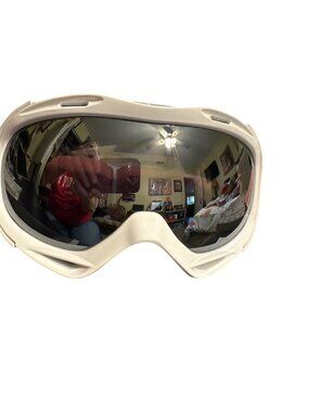 Outdoor Master Ski/Snowboard Goggles With Pink Strap & White Frame